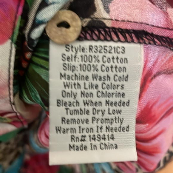 Johnny Was Sandra Seaside Dress with slip, cotton voile -perfect for vacation - Picture 5 of 8